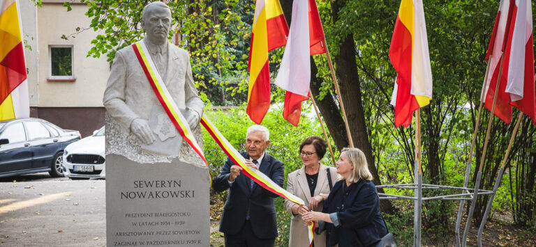 Odsłonięcie pomnika Seweryna Nowakowskiego