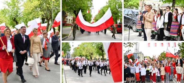 Biało-Czerwony marsz dumy -Siemiatycze świętują!
