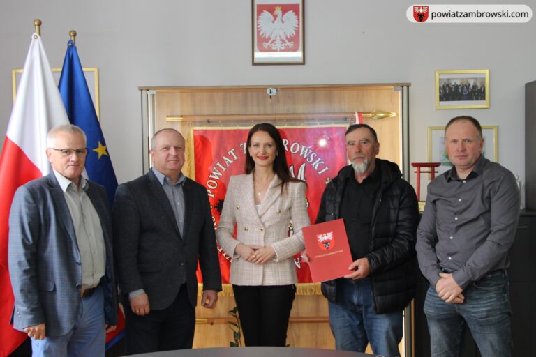 Powiat Zambrowski dofinansował gminne spółki wodne