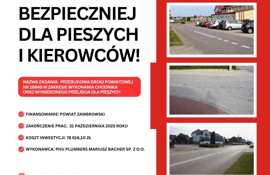 Bezpieczna droga do szkoły w Kołakach Kościelnych – rusza przebudowa drogi powiatowej!