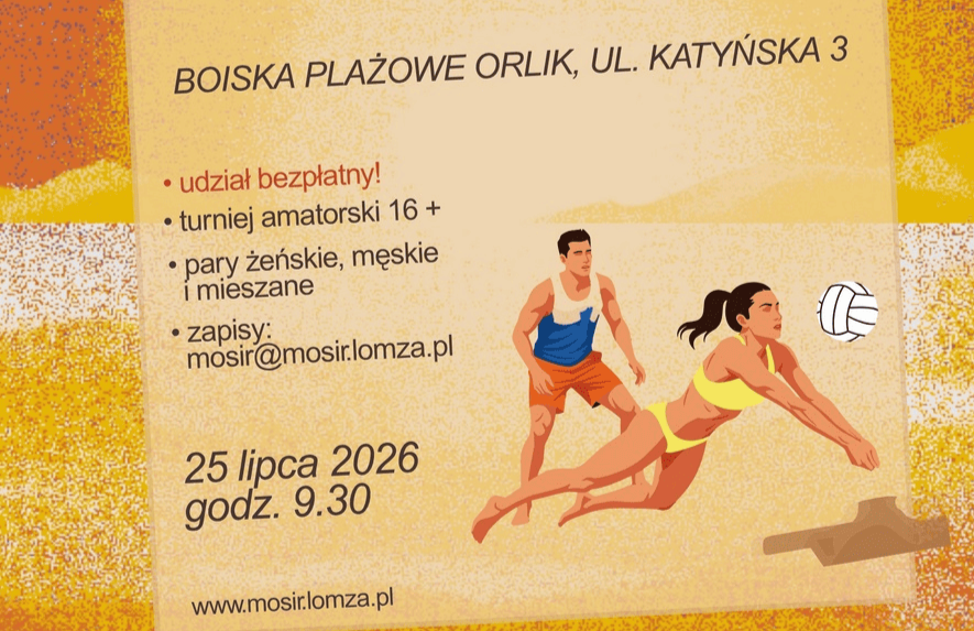 Amatorski Turniej Siatkówki Plażowej w Łomży. Ruszyły zapisy na wakacyjne zawody